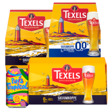 Texels speciaalbier*
tray van 4/6 flesjes/blikken à 30-50 cl,
fles à 75cl, flesje à 30cl of blik à 50cl
of Oedipus blik à 33 cl